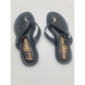 Sam Edelman Black Remi Flat Sandals Women's Casual Beach Pool Slide 5.5